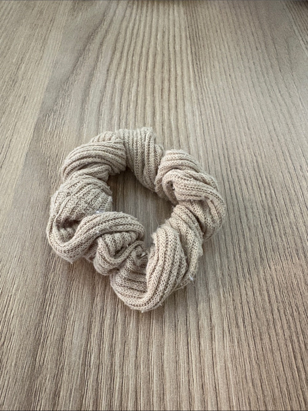 Free with Purchase - Neutral Knit Scrunchie - Everyday Hair Accessory